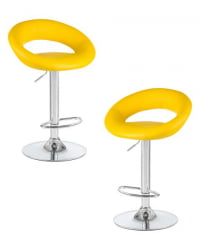 Стул барный DOBRIN MIRA (желтый) 2 шт