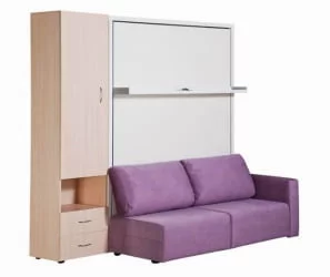 Кровать-трансформер Смарт 1 3-в-1 левый 1600 Ясень шимо темный