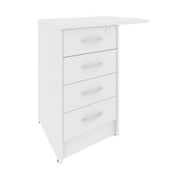 Тумба приставная с фолдингом Riva А.ТП-4.3F-S Белый