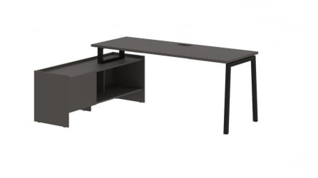 Стол с тумбой EDIS ELCT 19614 Мокко Черный