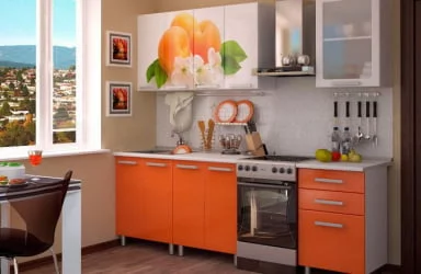 Кухонный гарнитур 1,8 м Персик