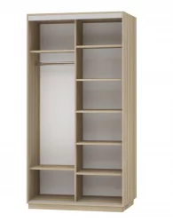 Шкаф-купе двухдверный Экспресс Дуо Элемент 1200х2200h Ясень шимо светлый