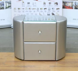 Тумба Капри серебро