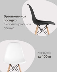 Стул Еамес Стиле ДСВ красный (разборный каркас) / Eames Style DSW