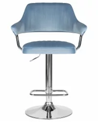 Стул барный DOBRIN CHARLY Пудрово-голубой велюр MJ9-74