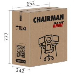 Кресло геймерское CHAIRMAN GAME 15 черный/серый/белый