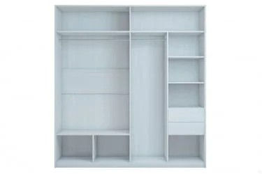 Шкаф-купе 2-х дверный с зеркалом Селеста Шк92 Ясень Анкор светлый