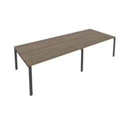 Переговорный стол (2 столешницы) Metal System Б.ПРГ-2.4 Вяз/Антрацит