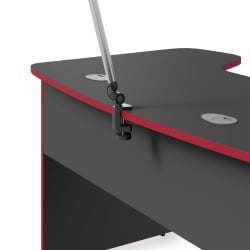 Компьютерный стол с надстройкой SKILLL STG 1385.1 антрацит/красный