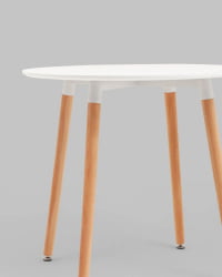 Стол круглый Рокки New D=80 белый