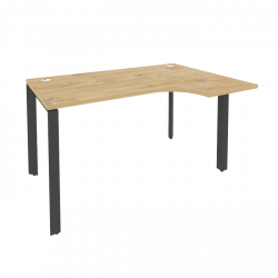 Стол эргономичный правый на П-образном м/к ONIX O.MP-SA-2R Тиквуд Светлый/Антрацит