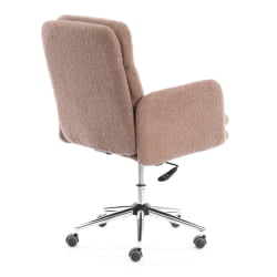 Кресло Dover хром букле, коричневый, barni cocoa