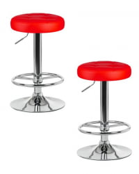 Табурет барный DOBRIN BRUNO (красный) 2 шт