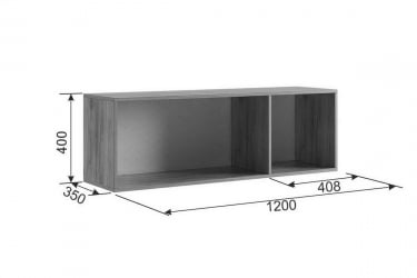 Антресоль Бери MPR-026 Дуб крафт золотой/графит