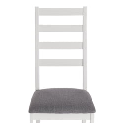 Стул ROSARIO многослойная фанера, 39 х 39 х 99 см, white, ткань темно-серая (150) разобранный