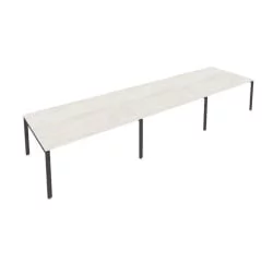 Переговорный стол (3 столешницы) Метал Сйстем Б.ПРГ-3.4 Наварра/Антрацит / Metal System