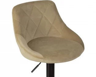 Барный стул DOBRIN LOGAN BLACK Мокко велюр MJ9-9