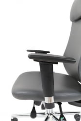 Офисное кресло CХАИРМАН 500 ЛЮКС (ЛУКС) ЭКО экокожа Серый / CHAIRMAN (LUX)