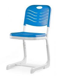 Стул ученический регулируемый пластиковый (рост 5-7) Синий