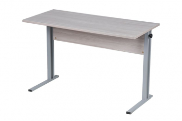 Парта двухместная (рост 6) с прямыми углами Дуб Вотан/Металл Серый