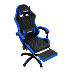 Кресло 892-1 цвет черный/синий с массажем 892-1-black-blue-mass