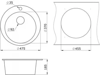 Мойка GRANULA 4801 Арктик