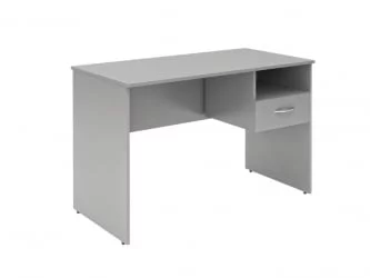 Стол письменный (S-1200) R с правой подвесной тумбой Белый