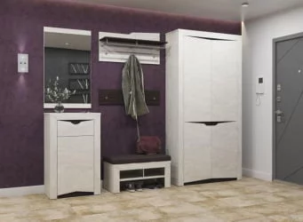 Вешалка Лючия 33.24 Бетон пайн белый Венге