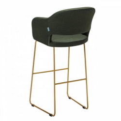 Кресло Бар Oscar Б темно-зеленый/Линк золото