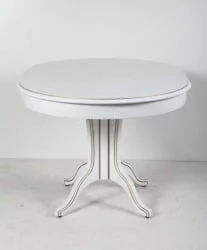 Круглый раздвижной стол Орион-5 (d1000) тон 1 с золотой патиной