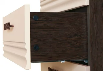 Комплект мебели для спальни Катрин №01 Дуб венге Белый песок Санчо крем Браун вуд