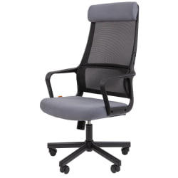 Кресло руководителя Chairman 590 ткань/сетка Серый