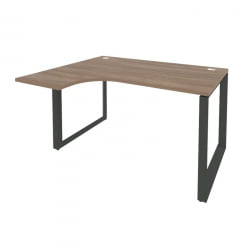 Стол эргономичный левый на О-образном м/к ОНИКС О.МО-СА-3Л Дуб Аризона/Антрацит / ONIX O.MO-SA-3L