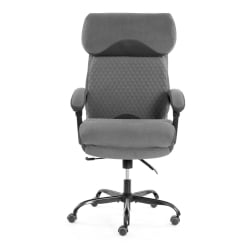 Кресло руководителя Chief metalBL велюр/ткань, серый, 29/TW-12