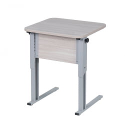 Парта одноместная рост 3-7 эргономичная Клен Танзау/Металл Серый