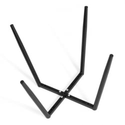 Дизайнерский стул La Rousse NEW, флок , серый/черный, 29, 45x55x93 см