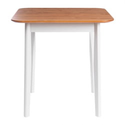 Стол Соната Люкс/ Sonata Lux table, 75х75х73 см массив сосны, антик/белый, 75х75х73 см