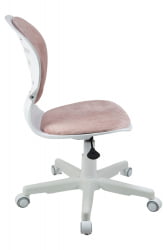 Кресло 1139 FW PL White велюр Bliss 08 розовый