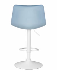 Стул барный ДОБРИН ТАИЛОР ВХИТЕ (пудрово-голубой велюр (МДЖ9-74)) 2 шт / DOBRIN TAILOR WHITE (MJ9-74))
