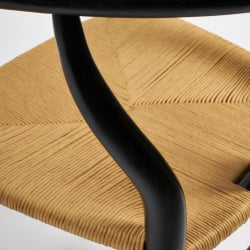 Стул WISHBONE (mod.CB2212) дерево вяз, 57*50.5*79.5, черный