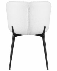 Стул обеденный DOBRIN MILO (черные ножки, белый букле (UF992-01))