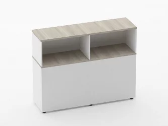 Тумба комбинированная высокая для рабочего модуля Deka 9.04.145 Дуб Сантана светлый/Белый