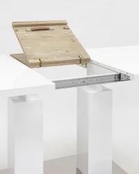 Стол Сиэтл раскладной 140-180 Белый глянцевый