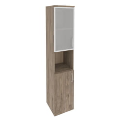 Шкаф высокий узкий левый ОНИКС О.СУ-1.4Р(Л) Тиквуд Темный / ONIX O.SU-1.4R(L)