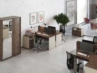 Тумба офисная New Line NLN36348031 Дуб шамони темный