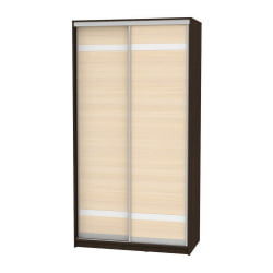 Шкаф-купе венге B-220х120х60-3(Венге-ДМ-D9D9)