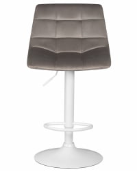 Стул барный ДОБРИН ТАИЛОР ВХИТЕ (серый велюр (МДЖ9-75)) 2 шт / DOBRIN TAILOR WHITE (MJ9-75))