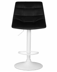 Стул барный DOBRIN TAILOR WHITE (черный велюр (MJ9-101))