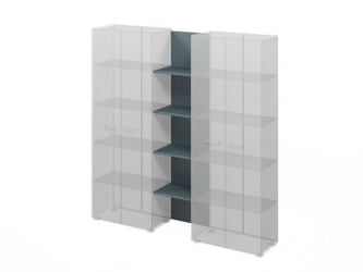 Стеллаж офисный LEMO L-642 Маренго