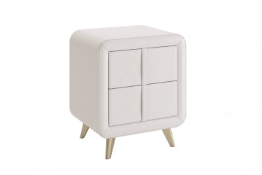 Тумба прикроватная Софи TM-001.1 белый (экокожа)